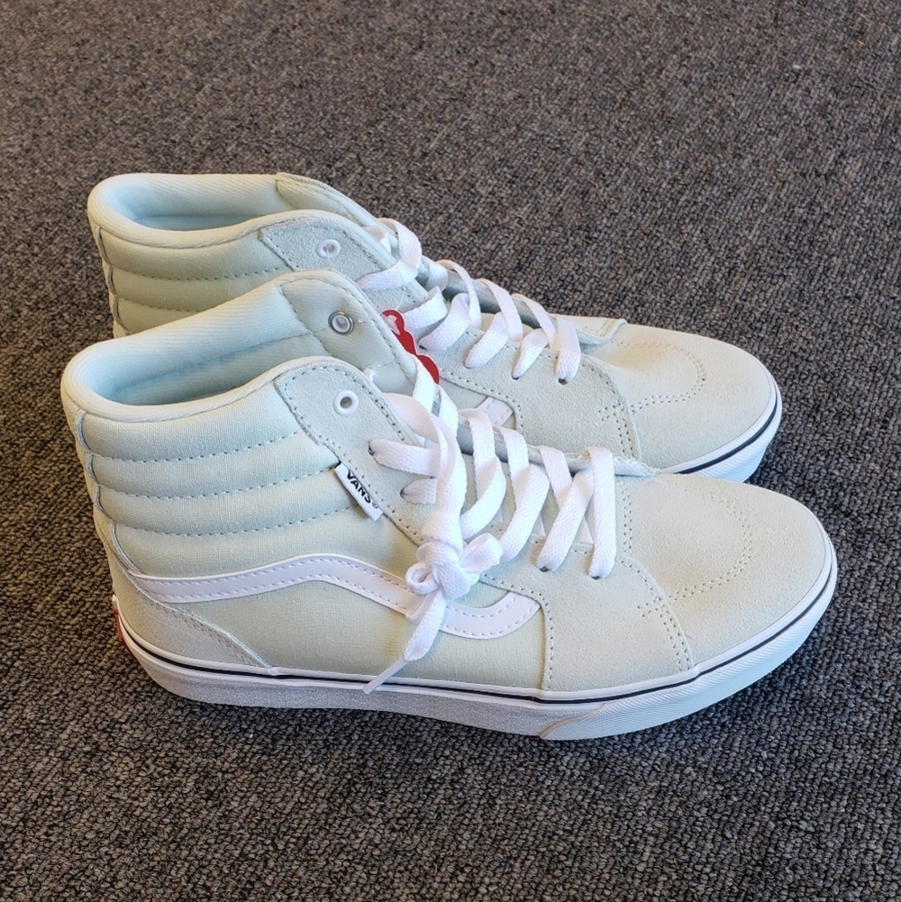 Vans Filmore Hi Top Platform Mint Green Sneakers NEW
